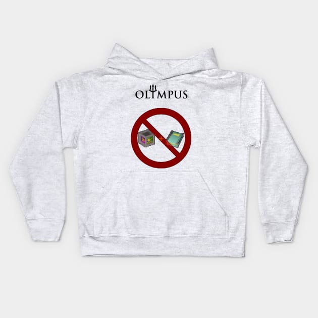 Olympus - SAY NO TO BOOKS Kids Hoodie by dids